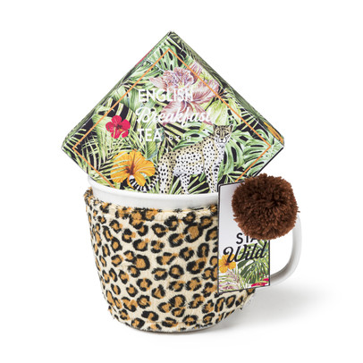 Mok met oor giftset luipaard – thee